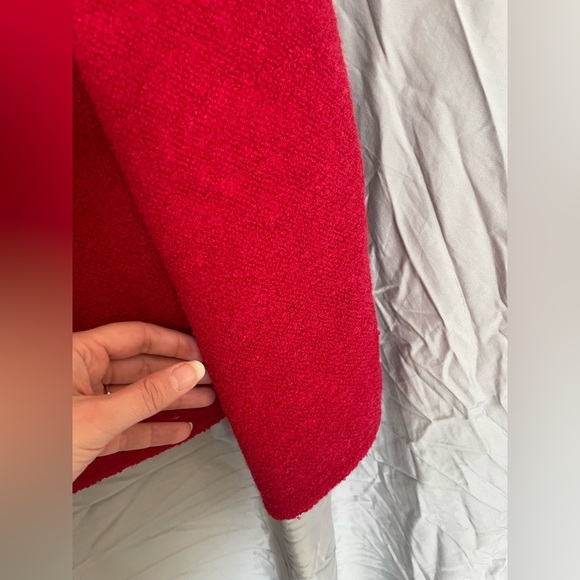 COACH vibrant red double breasted peacoat | XS - Picture 5 of 12